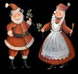 Mr. & Mrs. Claus Ornaments - JS027