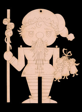 Christmas Elf Nutcracker Ornament - JK004