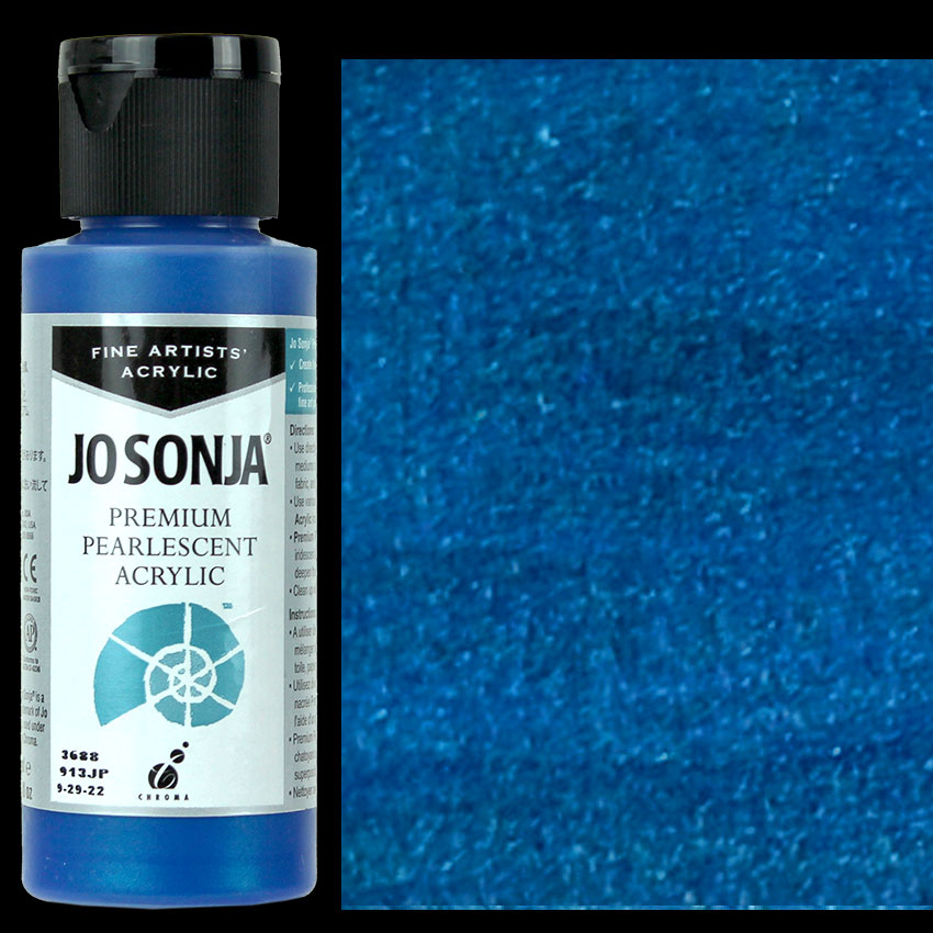 Jo Sonja Acrylic Pearlescent Paint 60ml - Blue Green