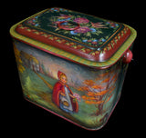 Tin Lunch Box - slant sides