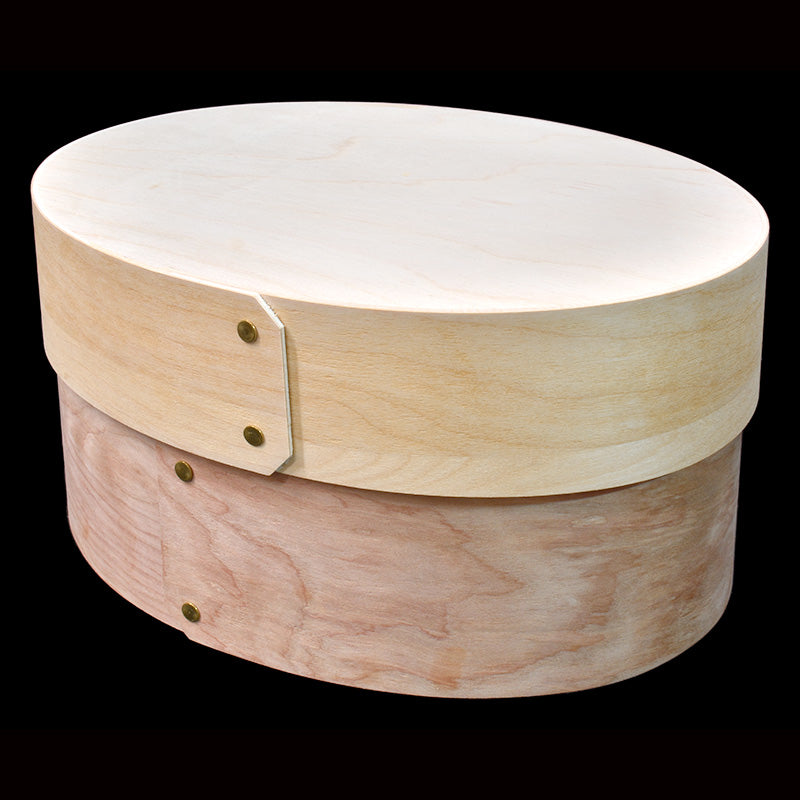 Unfinished oval wooden deals boxes