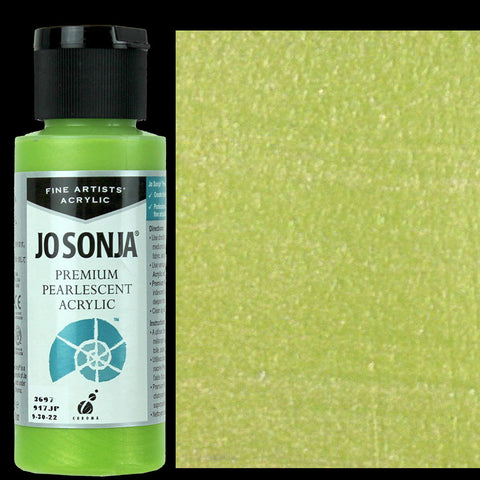 Premium Pearlescent - Yellow Green Pearlescent - 2 Oz Bottle - JJ3697