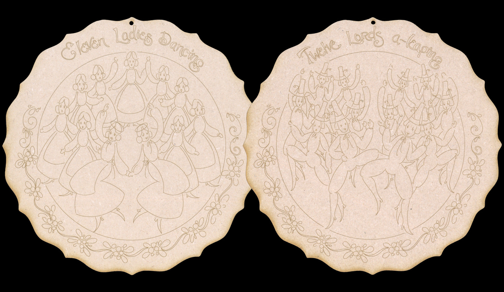 12 Days of Christmas - Day 11 and 12 Ornaments - JS018