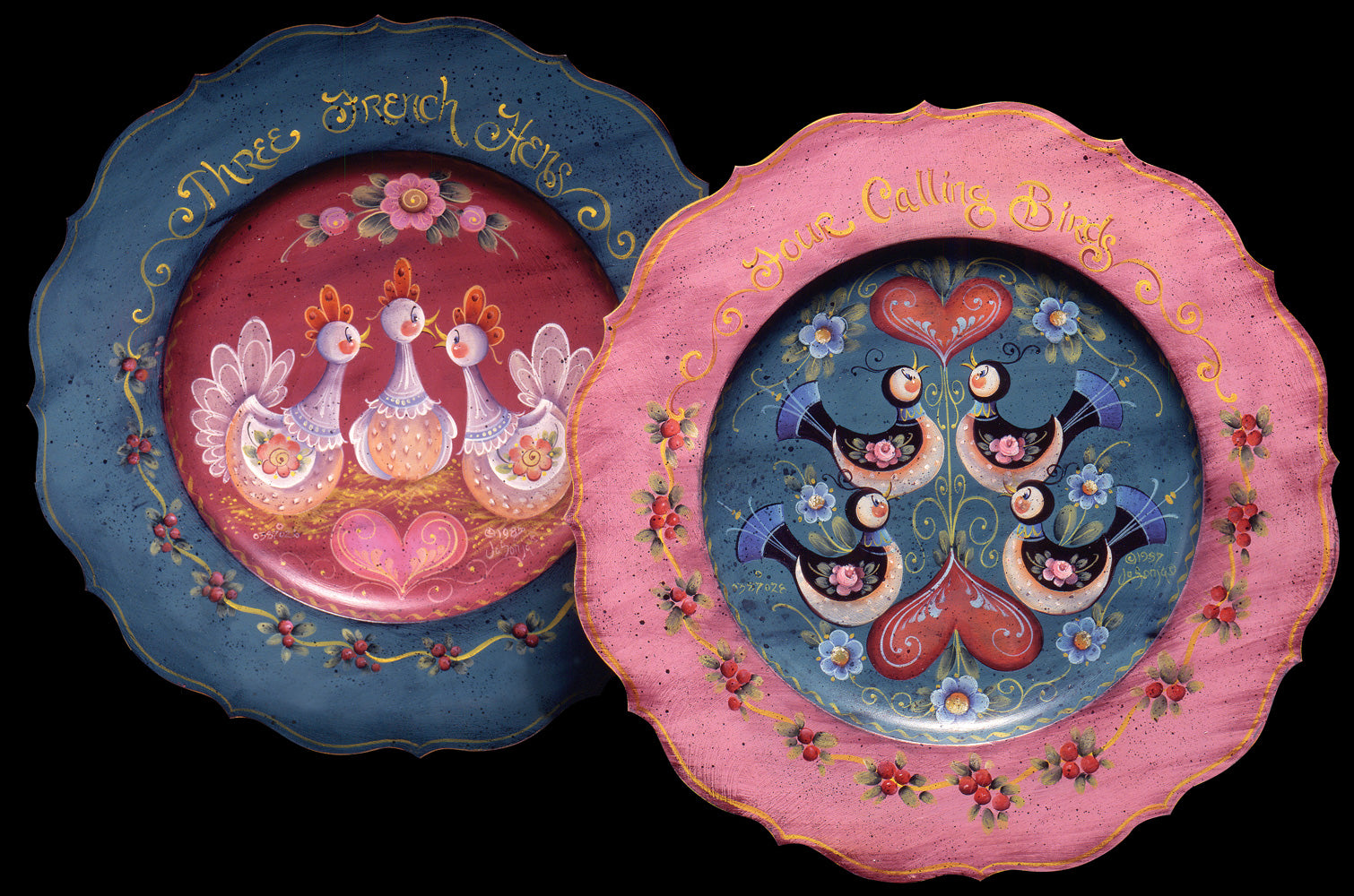 12 Days of Christmas - Day 3 and 4 Ornaments - JS014