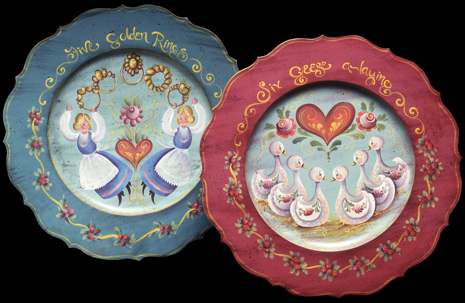 12 Days of Christmas - Day 5 and 6 Ornaments - JS015