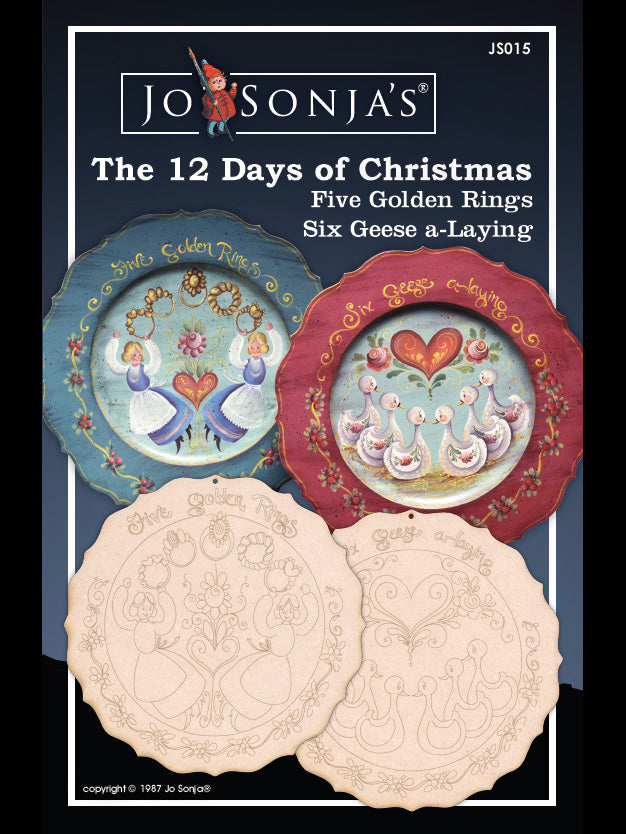 12 Days of Christmas - Day 5 and 6 Ornaments - JS015