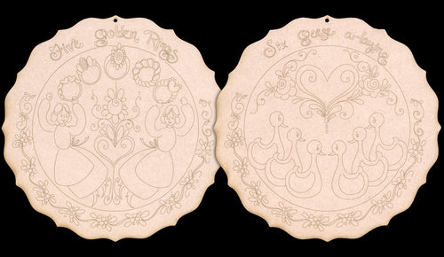 12 Days of Christmas - Day 5 and 6 Ornaments - JS015