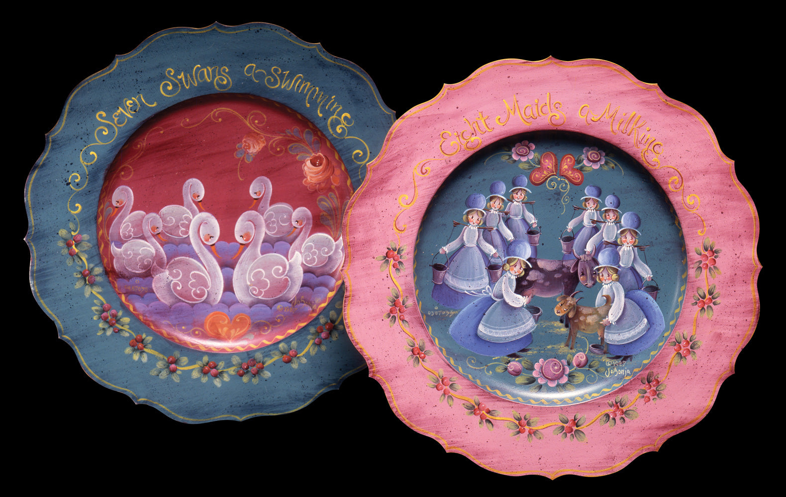 12 Days of Christmas - Day 7 and 8 Ornaments - JS016