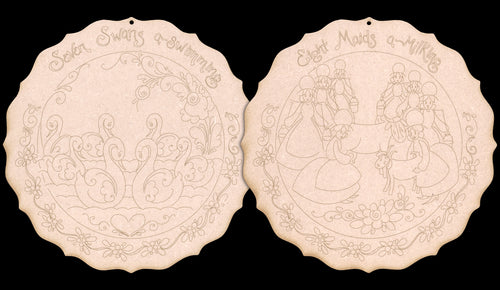 12 Days of Christmas - Day 7 and 8 Ornaments - JS016