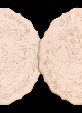 12 Days of Christmas - Day 7 and 8 Ornaments - JS016