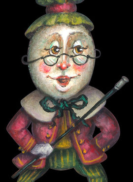 Mother Goose Ornament - Mother Goose & Humpty Dumpty - JF014