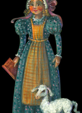 Mother Goose Ornament - Peter Pumpkin & Mary - JF013