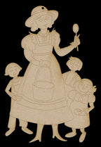 Mother Goose Ornament - Old Woman and the Shoe - JF012