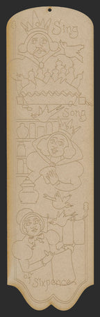 Mother Goose Ornament - Sing a Song of Sixpence - JF009