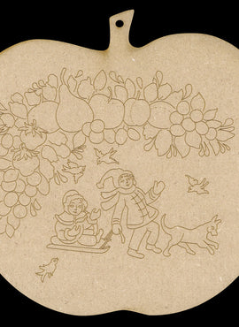 Sparrows in the Snow - JS031