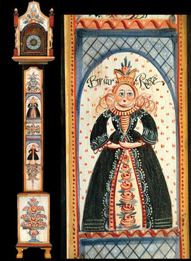 Briar Rose Swedish Style Clock - JP3061