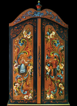 Telemark Rosemaling Cabinet - JP3068
