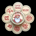 Jolly Santa Coaster Set - By Kris Bradel - JP3426