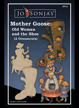 Mother Goose Ornament - Old Woman and the Shoe - JF012