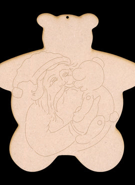 A Bear Hug for Santa Ornament- JS024