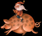 Tompte's Wild Ride Ornament - JF007
