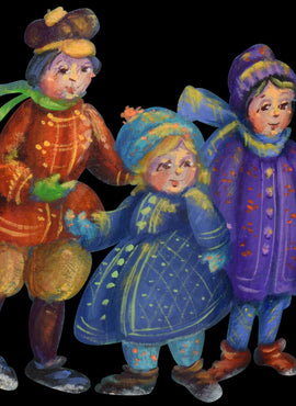 Tiny Tim's Father Christmas, Victorian Villagers Ornaments - JS029