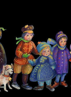 Tiny Tim's Father Christmas, Victorian Villagers Ornaments - JS029