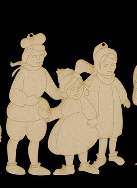 Tiny Tim's Father Christmas, Victorian Villagers Ornaments - JS029