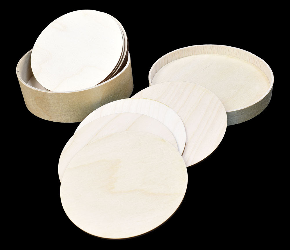 Unfinished Coaster Set - Bentwood