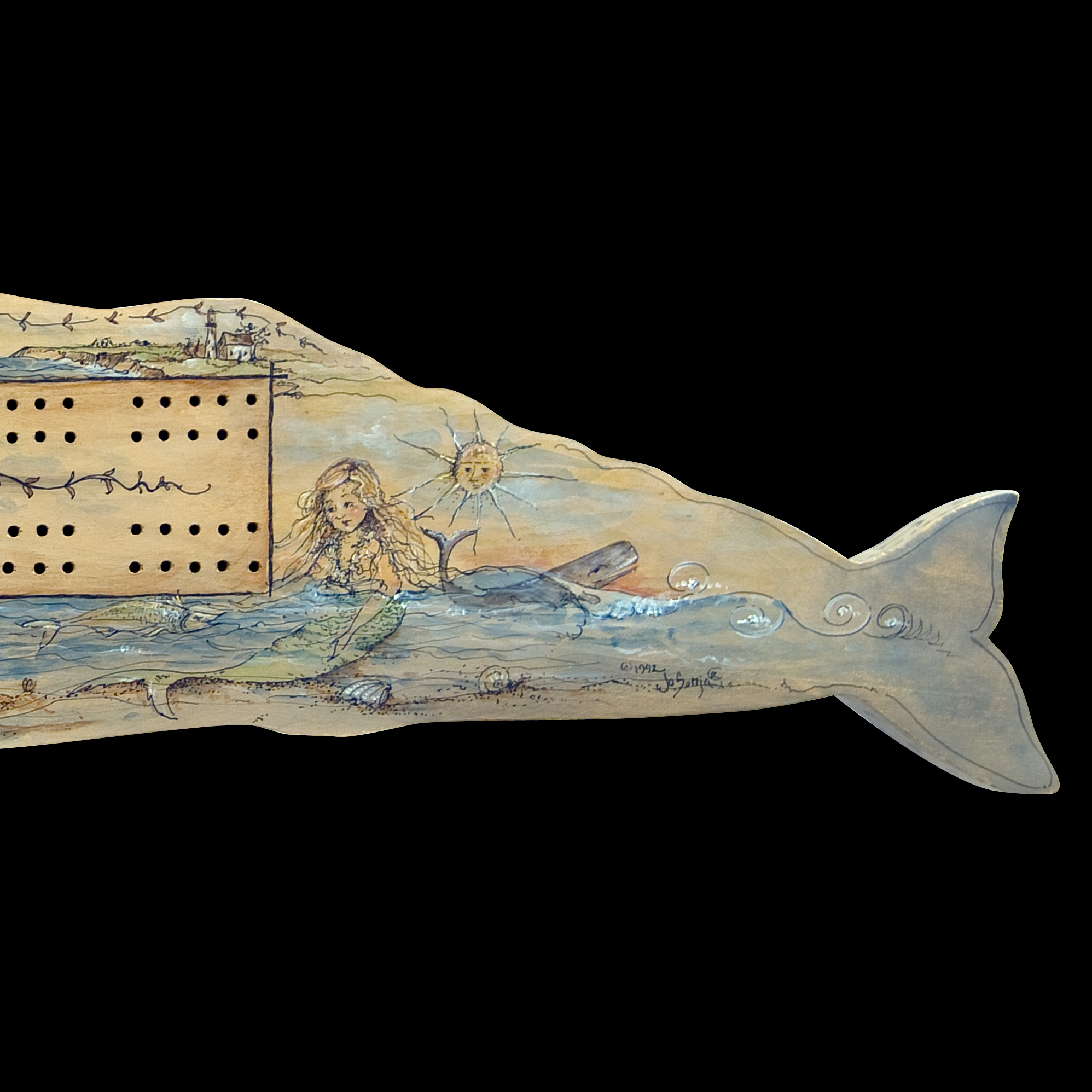 Whale Cribbage Board - JP1053