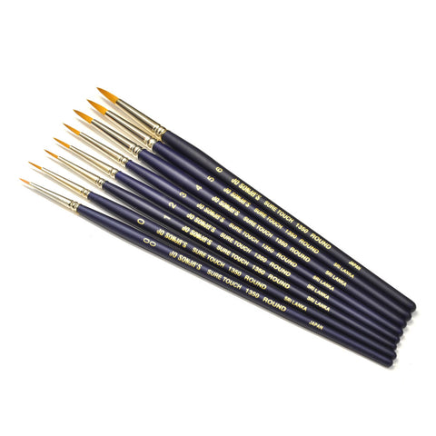 1350 Golden Taklon Round - brush bundle