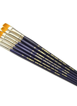 1370 Taklon Flat Brush - bundle