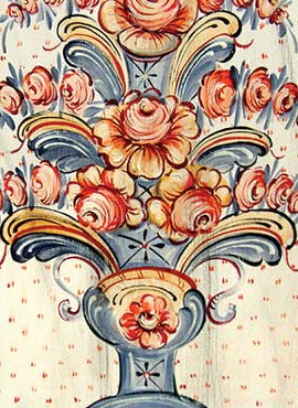 Briar Rose Swedish Style Clock - JP3061