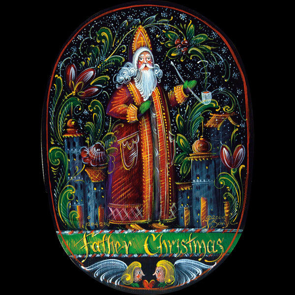 クリスマス ステンドグラス Father Christmasグラスマスターズ社 クリスマス ステンドグラス Father Christmasグラスマスターズ社