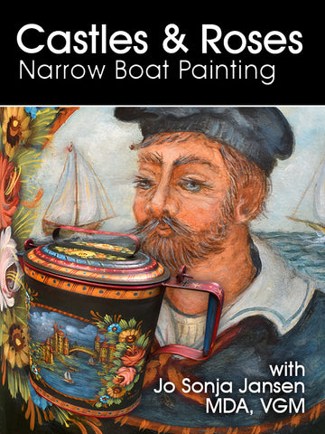 Castles & Roses - Narrow Boat Painting - Online Class