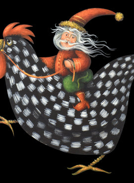 Hen Rider Ornament - JF005