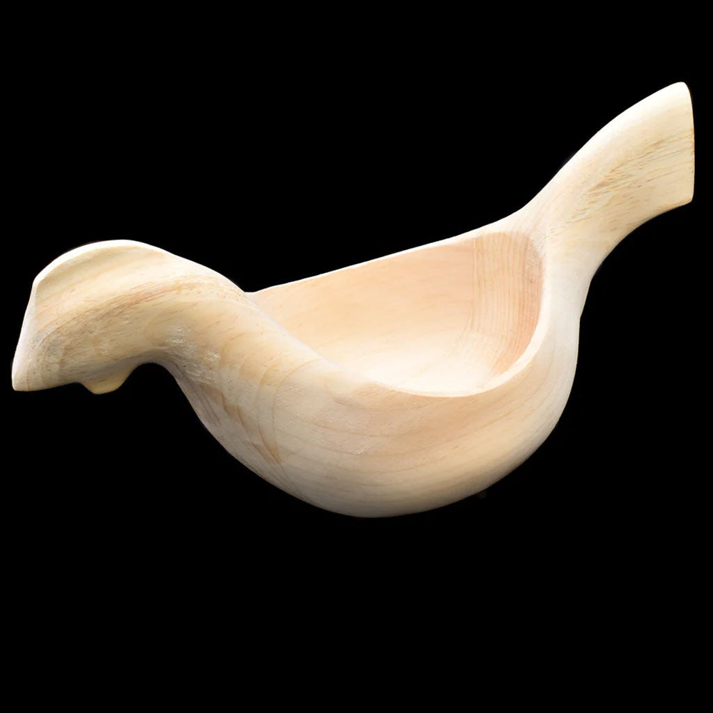 Lg Carved Setesdal Hen Bowl - Unfinished