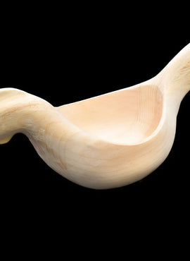 Lg Carved Setesdal Hen Bowl - Unfinished