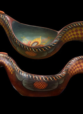 Lg Carved Setesdal Hen Bowl - Unfinished