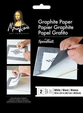 White - Mona Lisa Jumbo Graphite Paper - 18 x 24