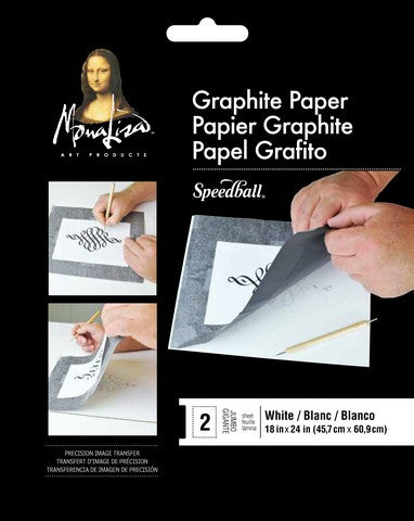 White - Mona Lisa Jumbo Graphite Paper - 18 x 24