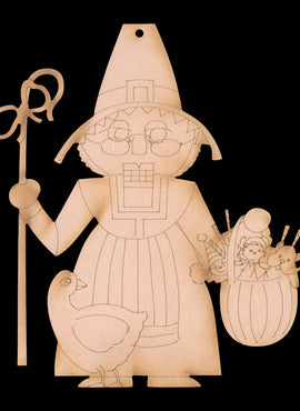 Mother Goose Nutcracker Ornament - JK002