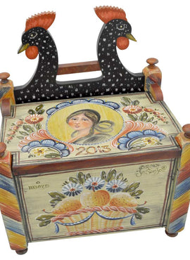 Black Rooster Salt Box - JP3265
