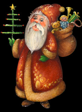 Snowflake Santa Ornament - JS011