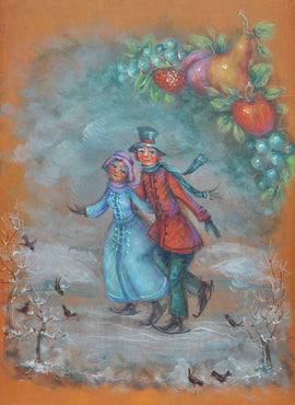 Sparrows in the Snow - JP3285