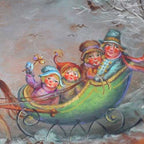 Sparrows in the Snow - JP3285