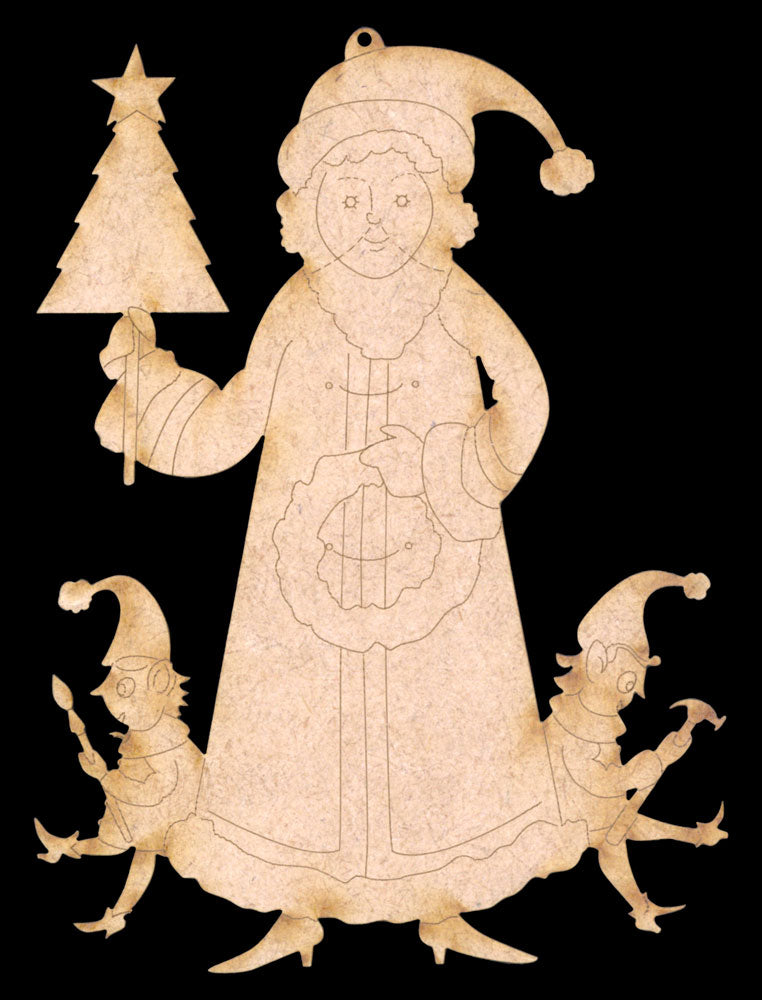 Toy Box Santa Ornament - JS009