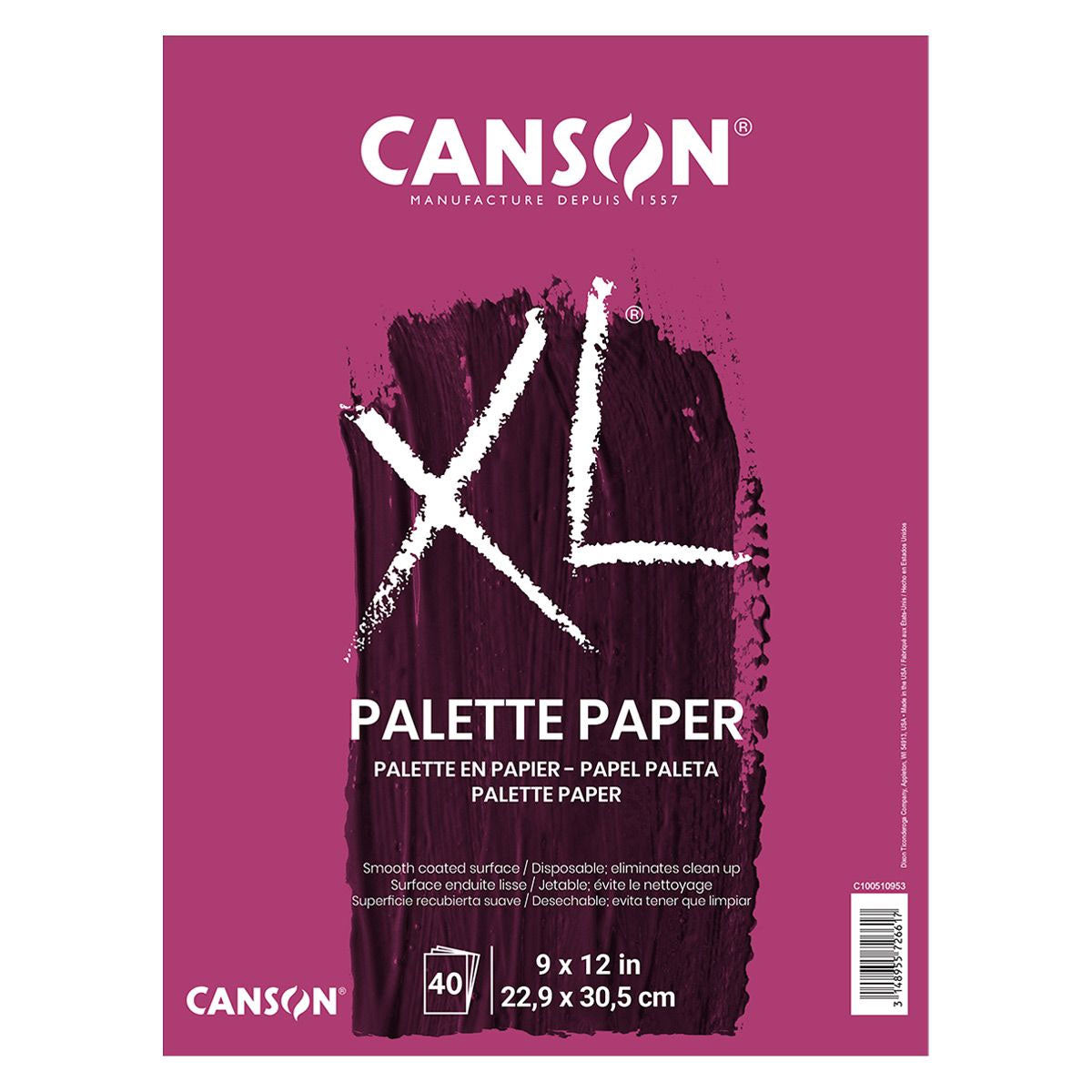 Canson Multi Palette Pad 9" x 12" White