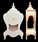 Peacock Fountain Chippendale Clock - JP3322 Bundle