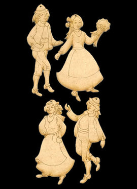 Folk Dancer Ornaments - JN008
